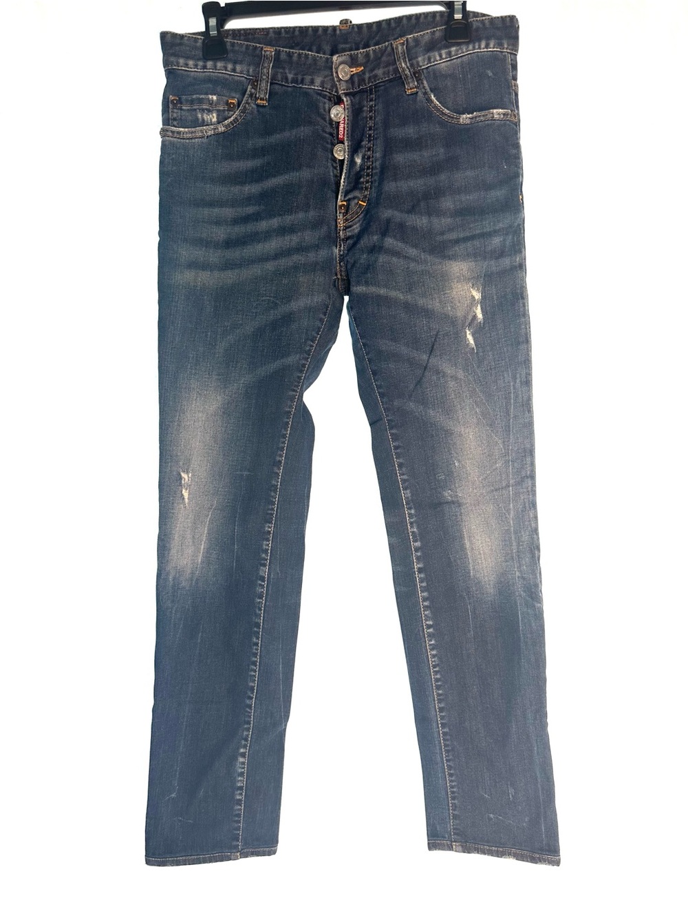 DSQUARED2 Men's Faded Blue “Dean Jean” Slim Jeans (PM100202)